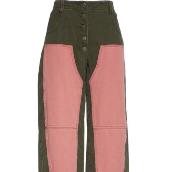 Rachel Comey Handypant in Green/Pink size